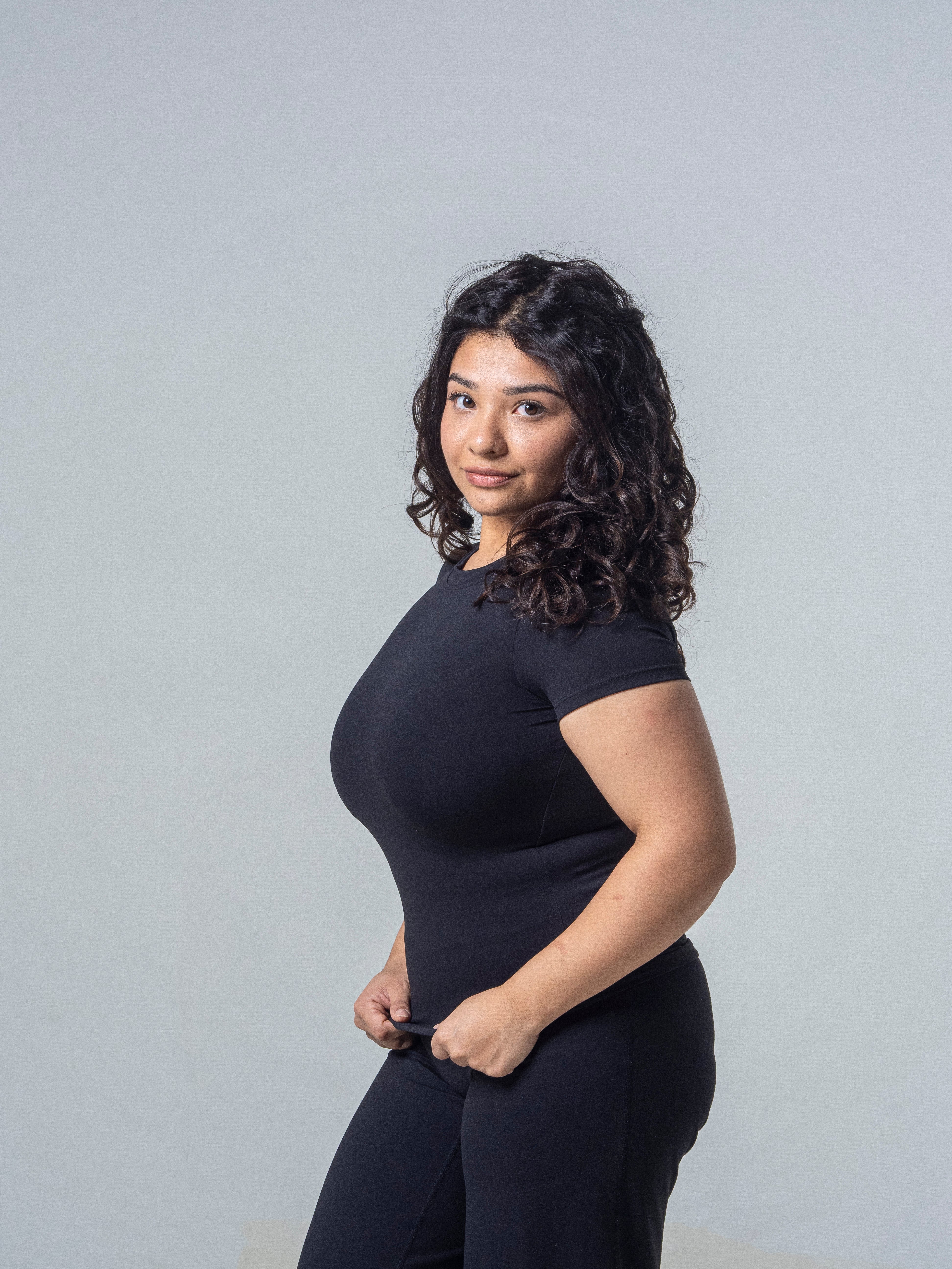 Seamless Half Sleeve Top - Midnight