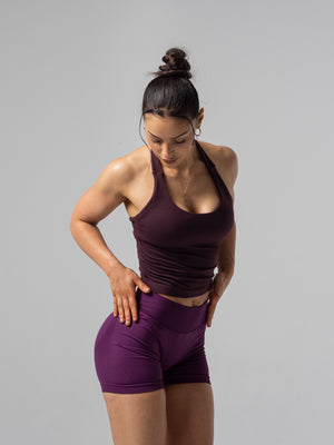 Accentuate Halter Tank - Umber