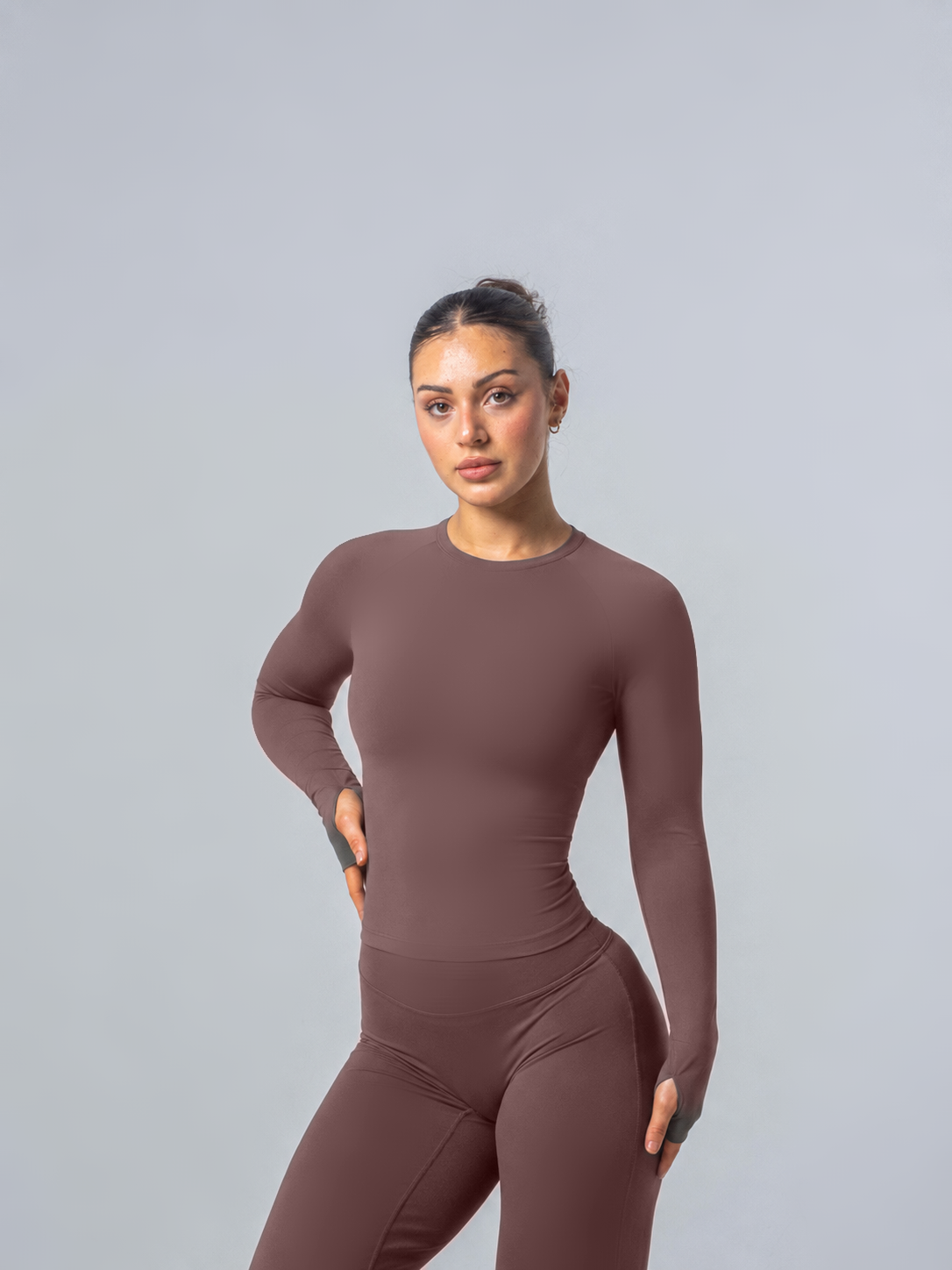 Seamless Full Sleeve Top - Umber