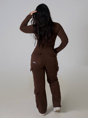 Contour Sculpt Zip Jacket - Espresso