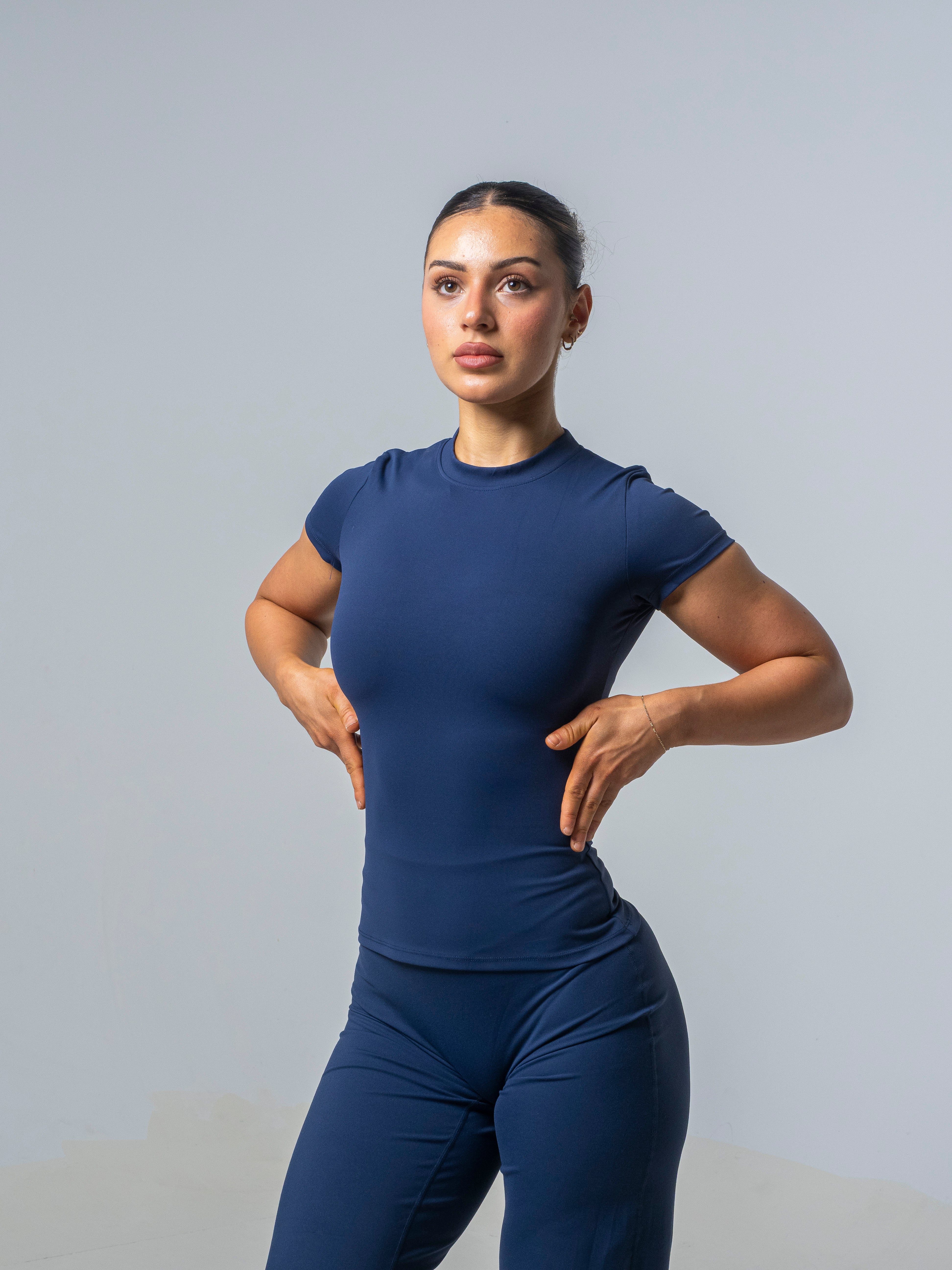 Seamless Half Sleeve Top - Deep Sea