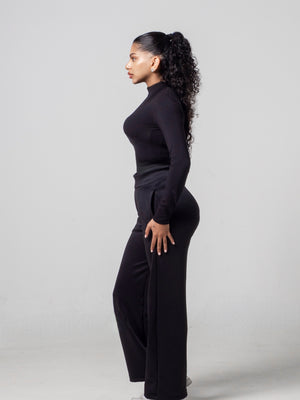 Aura Wide Leg Pant - Midnight