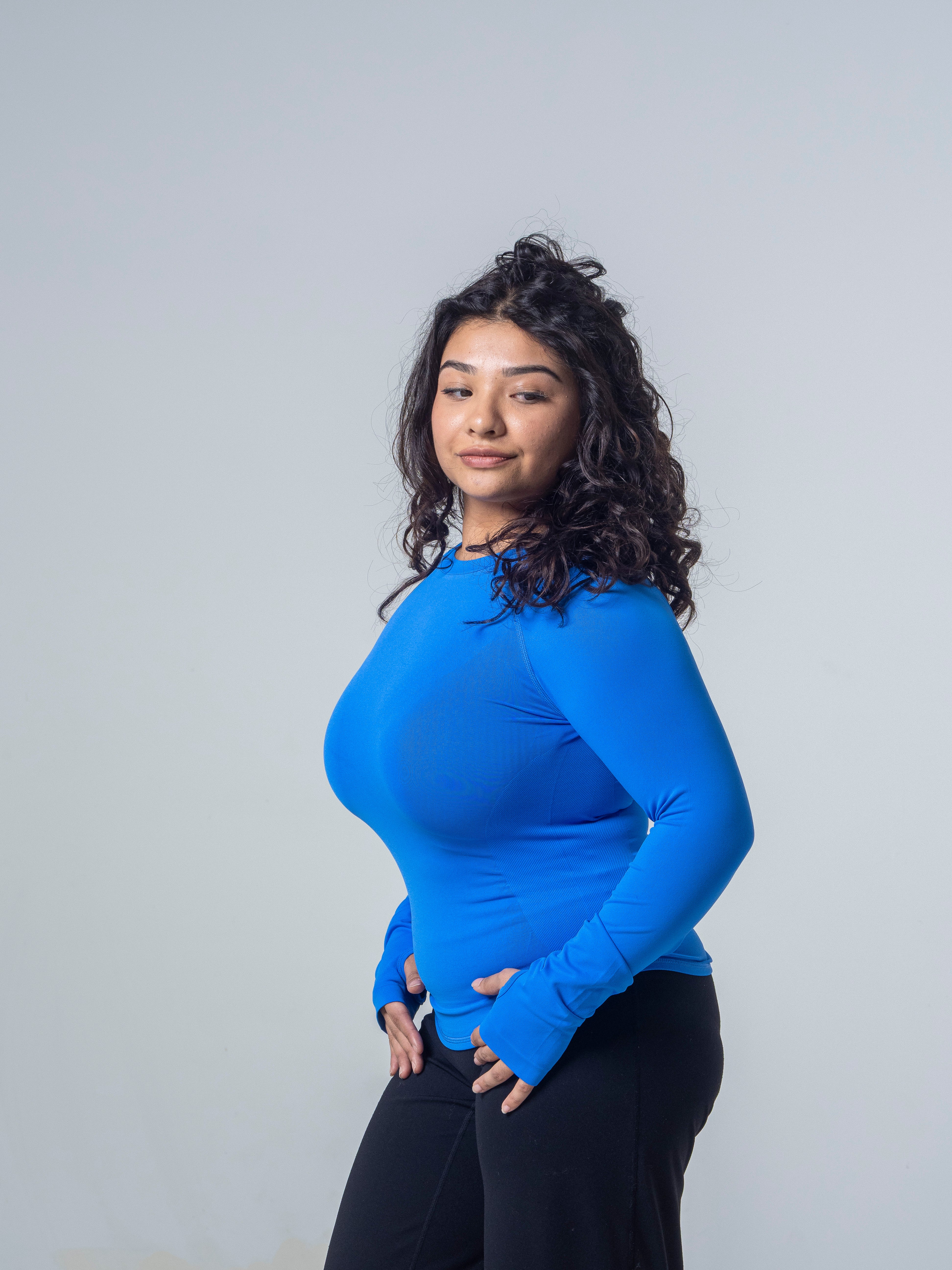 Compression Long Sleeve - Cobalt