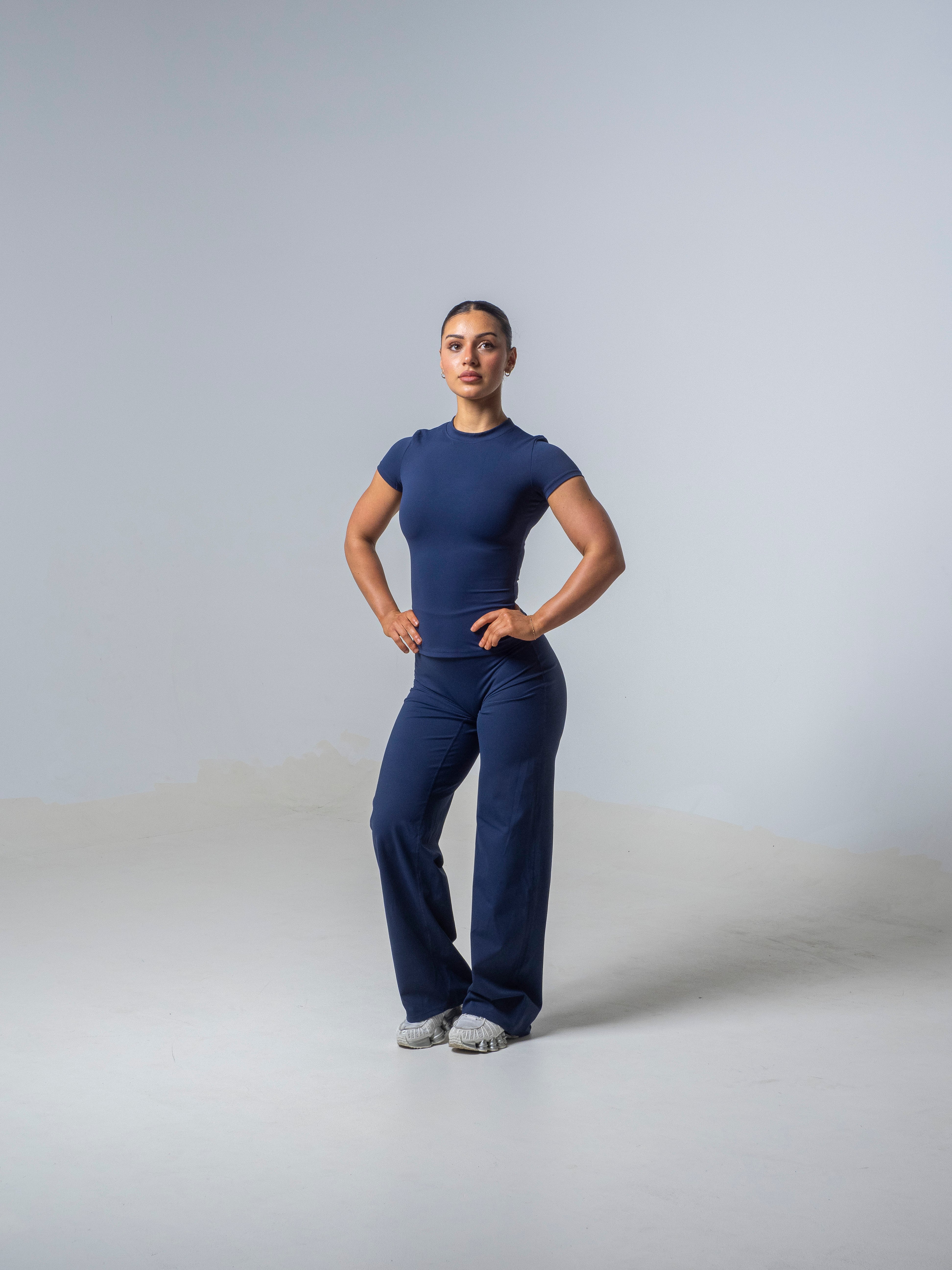 Seamless Straight Leg Leggings - Deep Sea