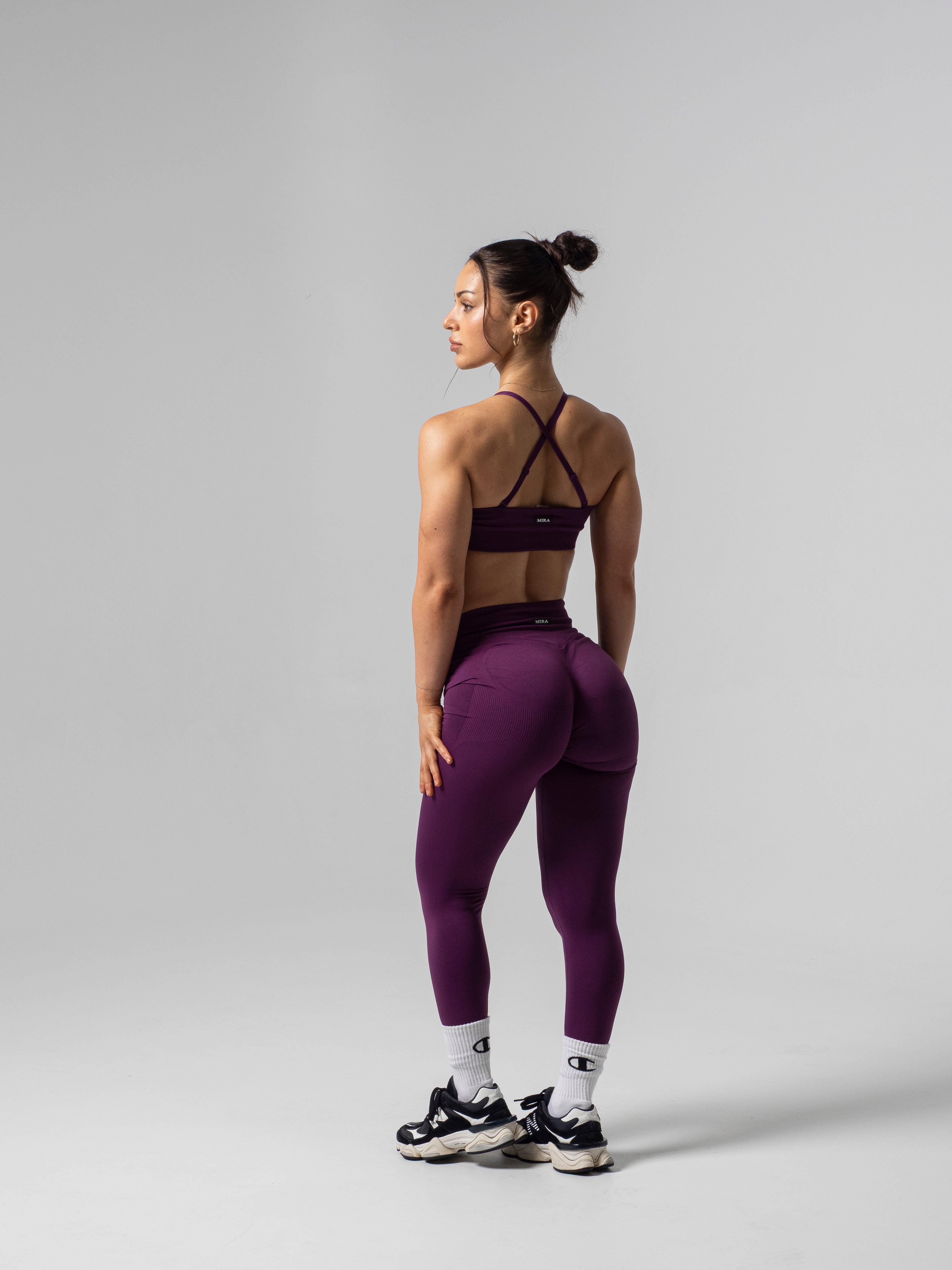 Accentuate Leggings - Grape