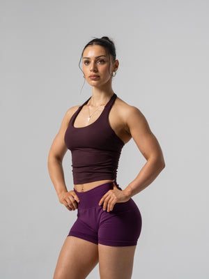 Accentuate Halter Tank - Umber