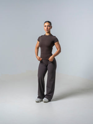 Seamless Straight Leg Leggings - Espresso