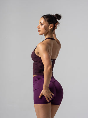 Accentuate Halter Tank - Umber