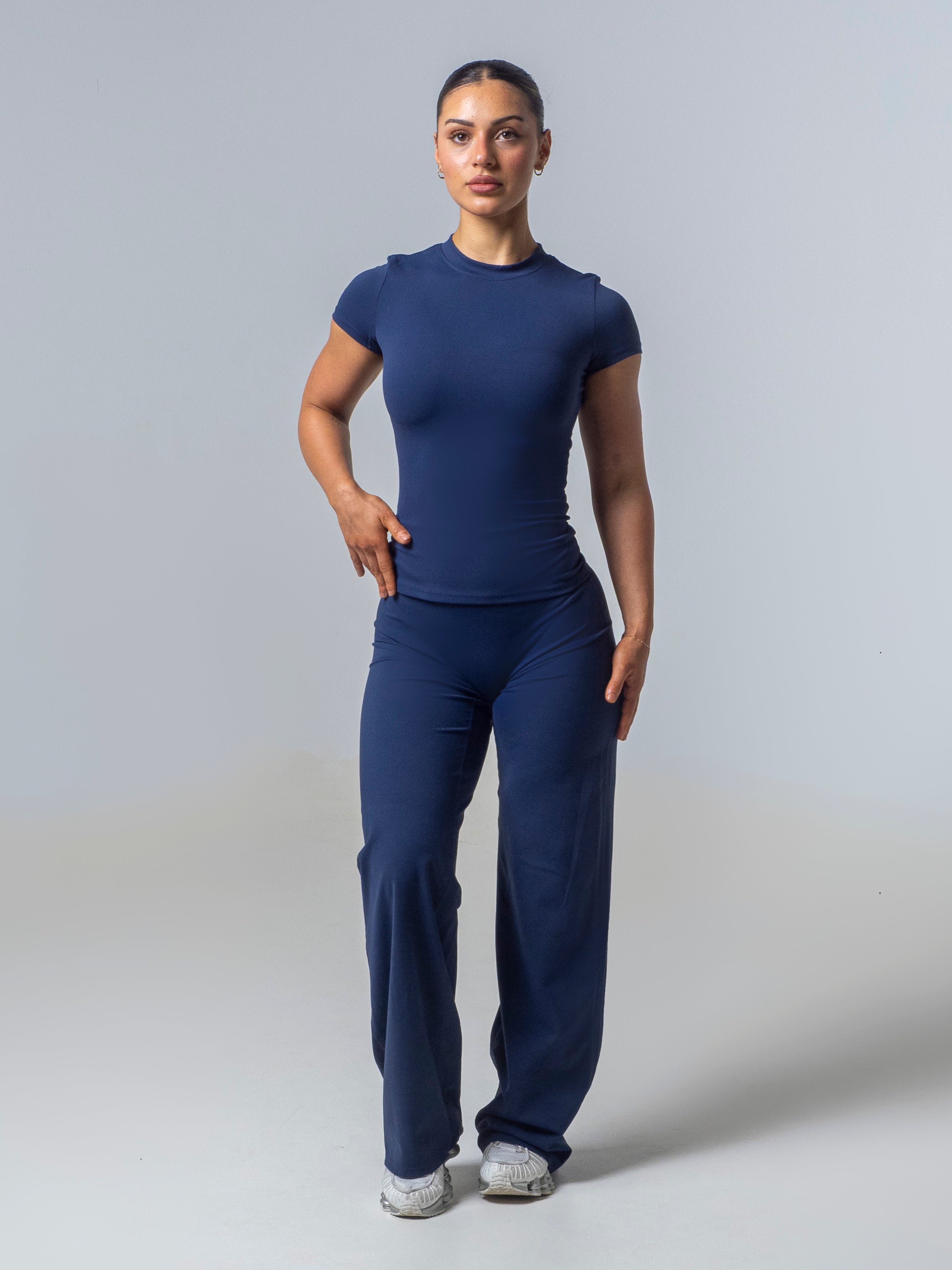 Seamless Half Sleeve Top - Deep Sea