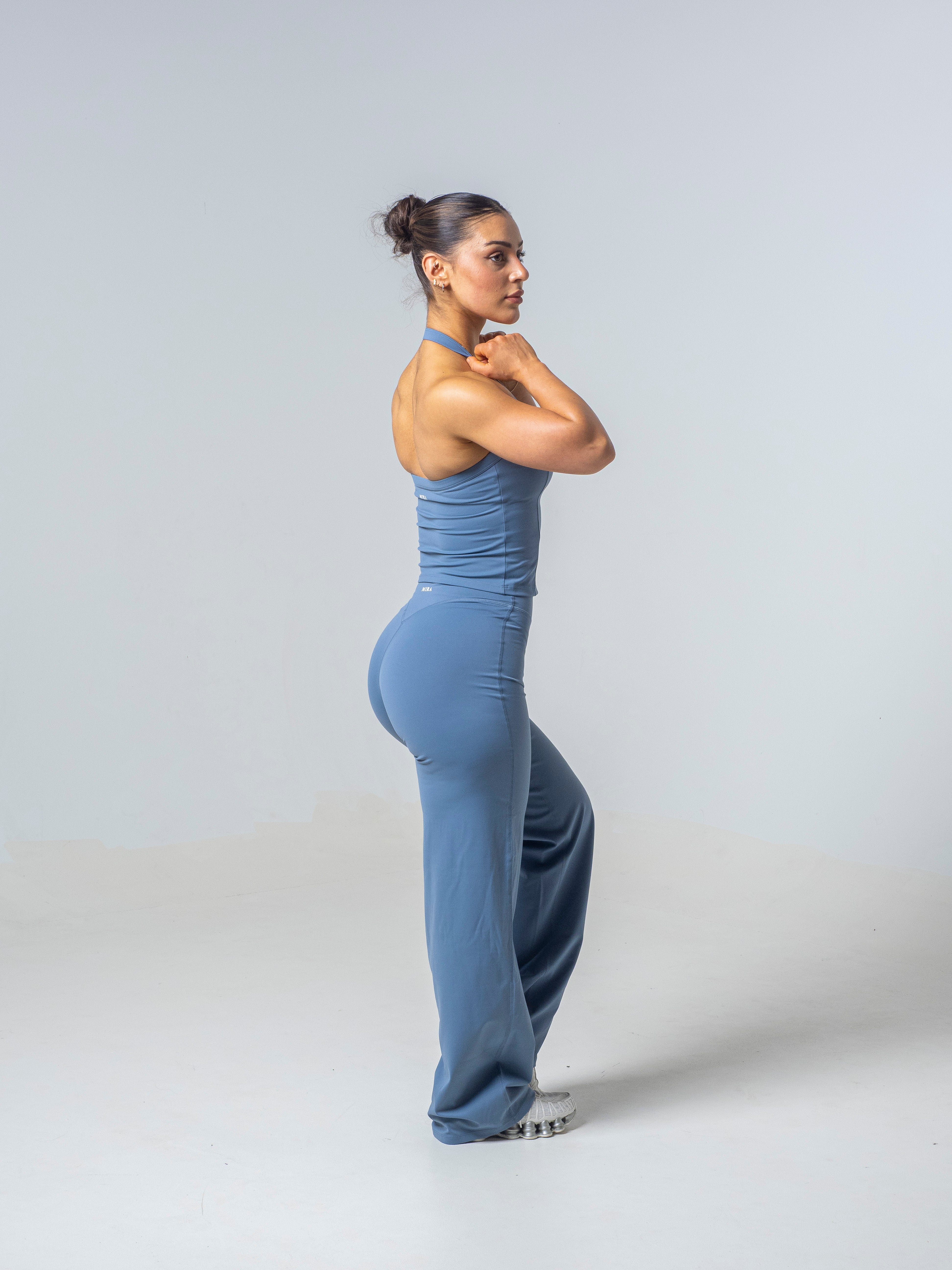 Seamless Straight Leg Leggings - Steel