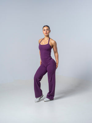 Seamless Straight Leg Leggings - Plum