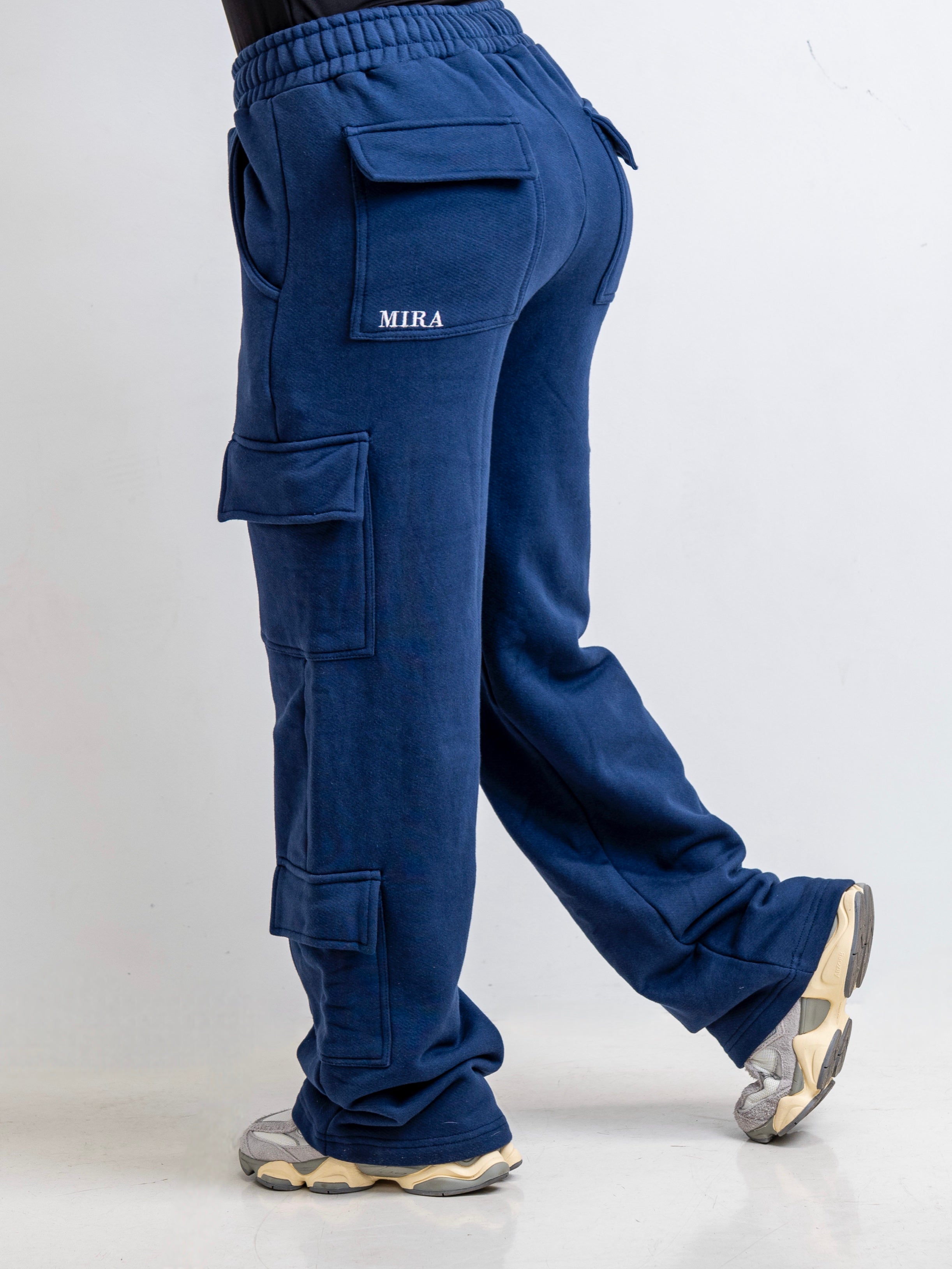 Contour Cargo Sweatpants - Navy