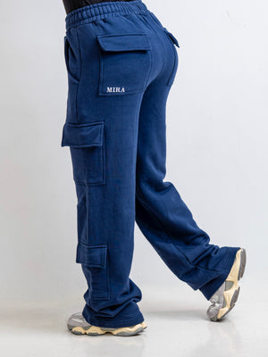 Contour Cargo Sweatpants - Navy