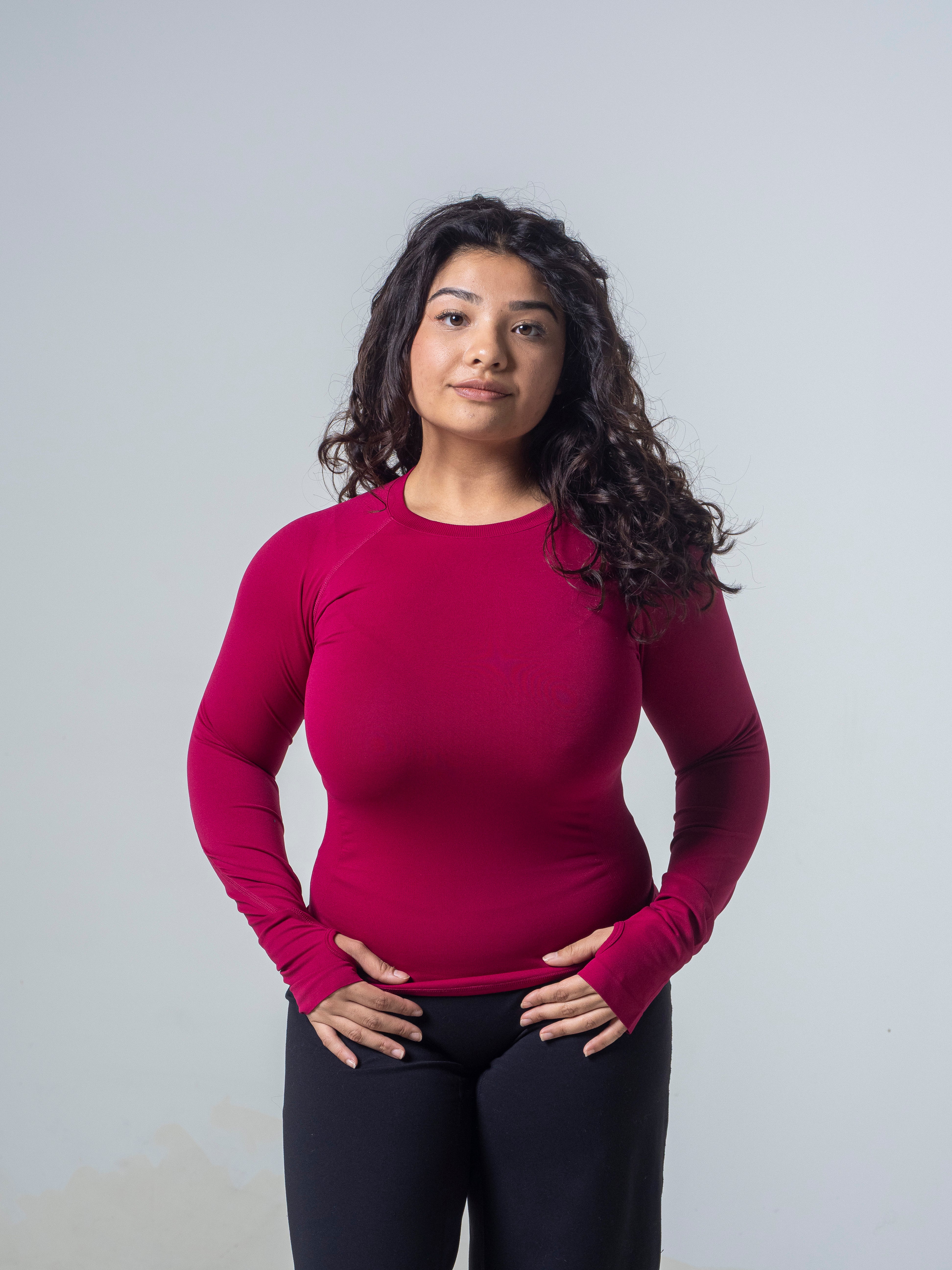 Compression Long Sleeve - Berry