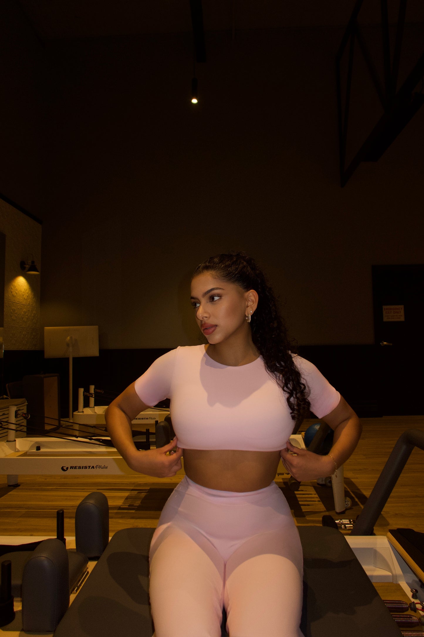 Seamless Backless Crop- Half sleeve