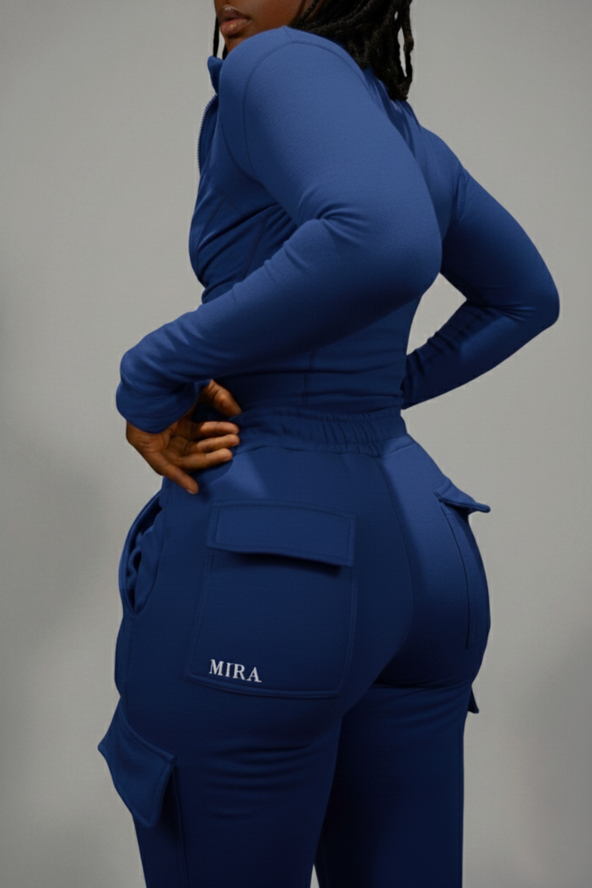 Ultimate Lightweight BBL Cargo Sweatpants - Deep Sea