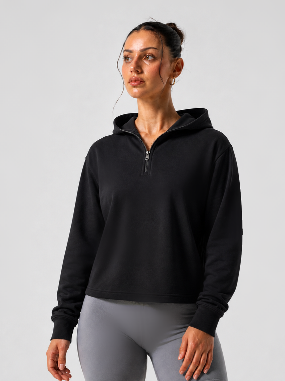 Essential Zip Up Hoodie - Midnight