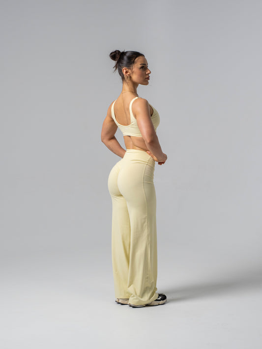 Seamless Straight Leg Leggings - Lemon