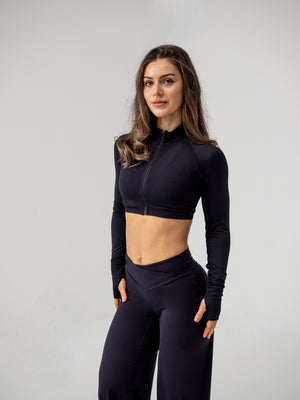 Seamless Cropped Jacket - Midnight