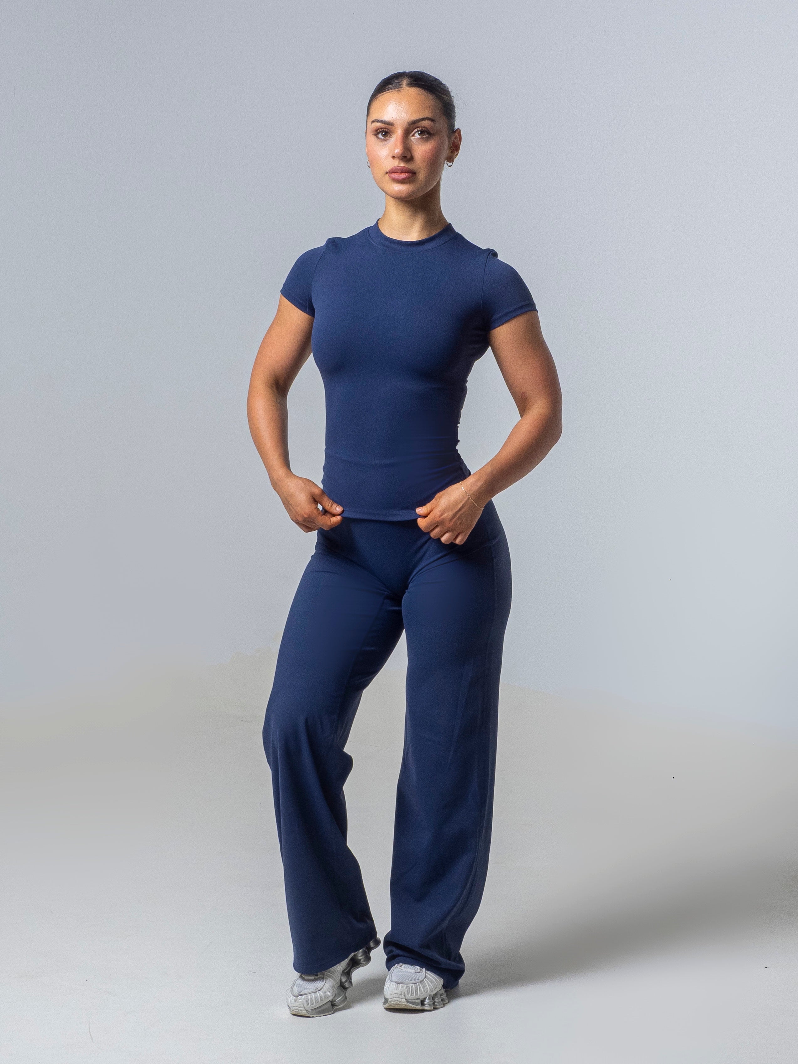 Seamless Straight Leg Leggings - Deep Sea