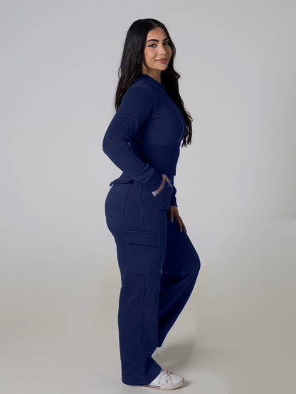 Contour Sculpt Zip Jacket - Navy