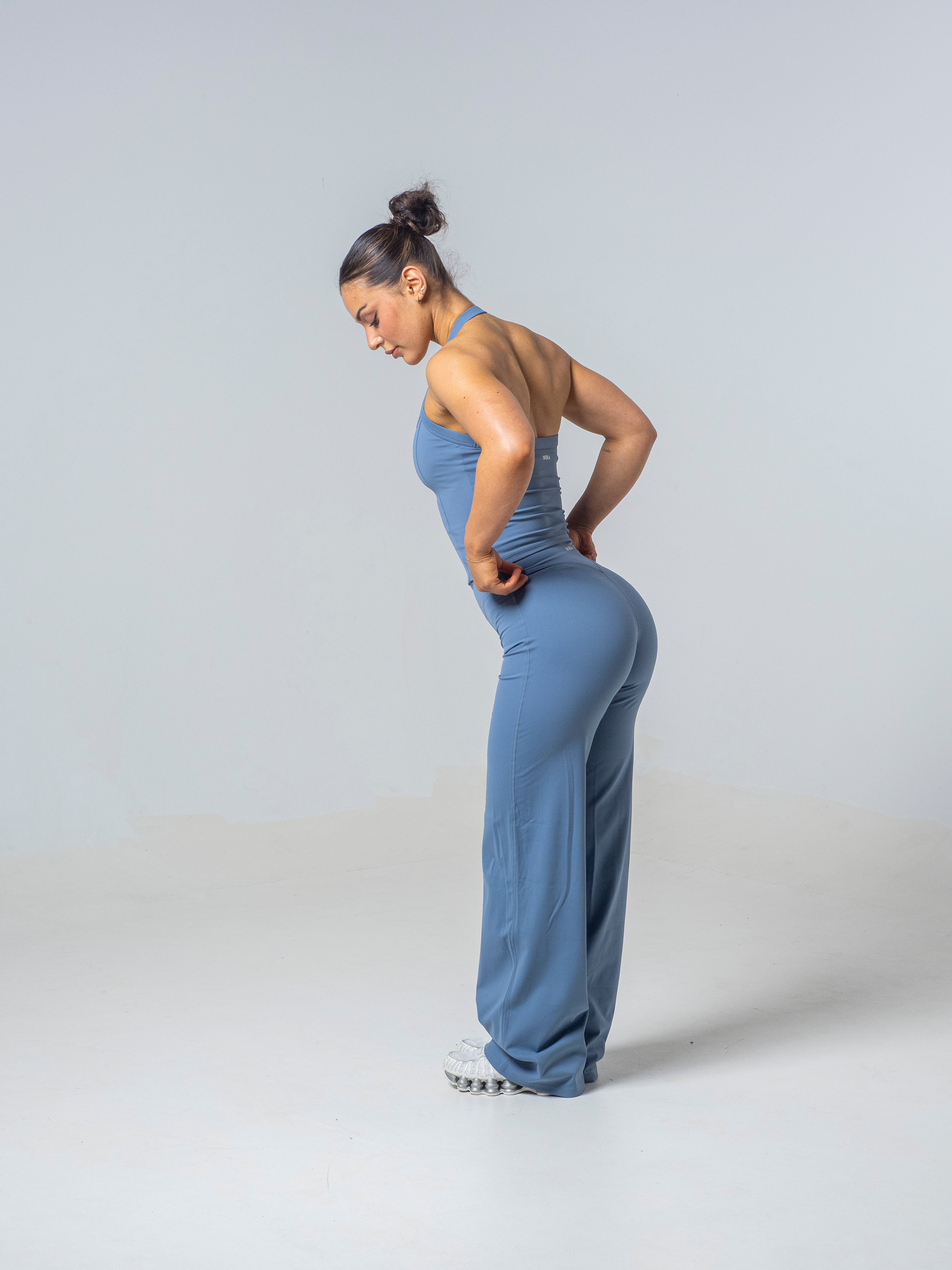 Seamless Straight Leg Leggings - Steel