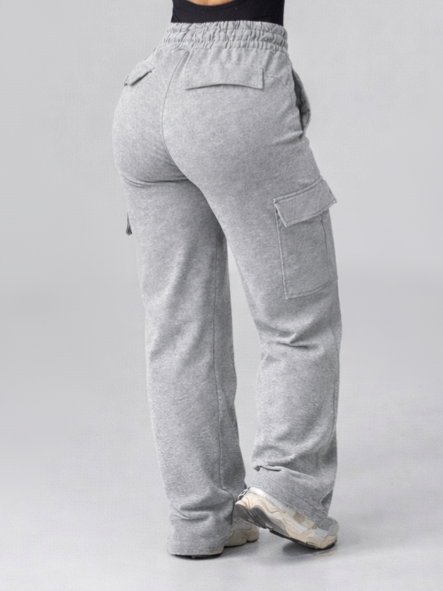 Contour Cargo Sweatpants - Marl Grey