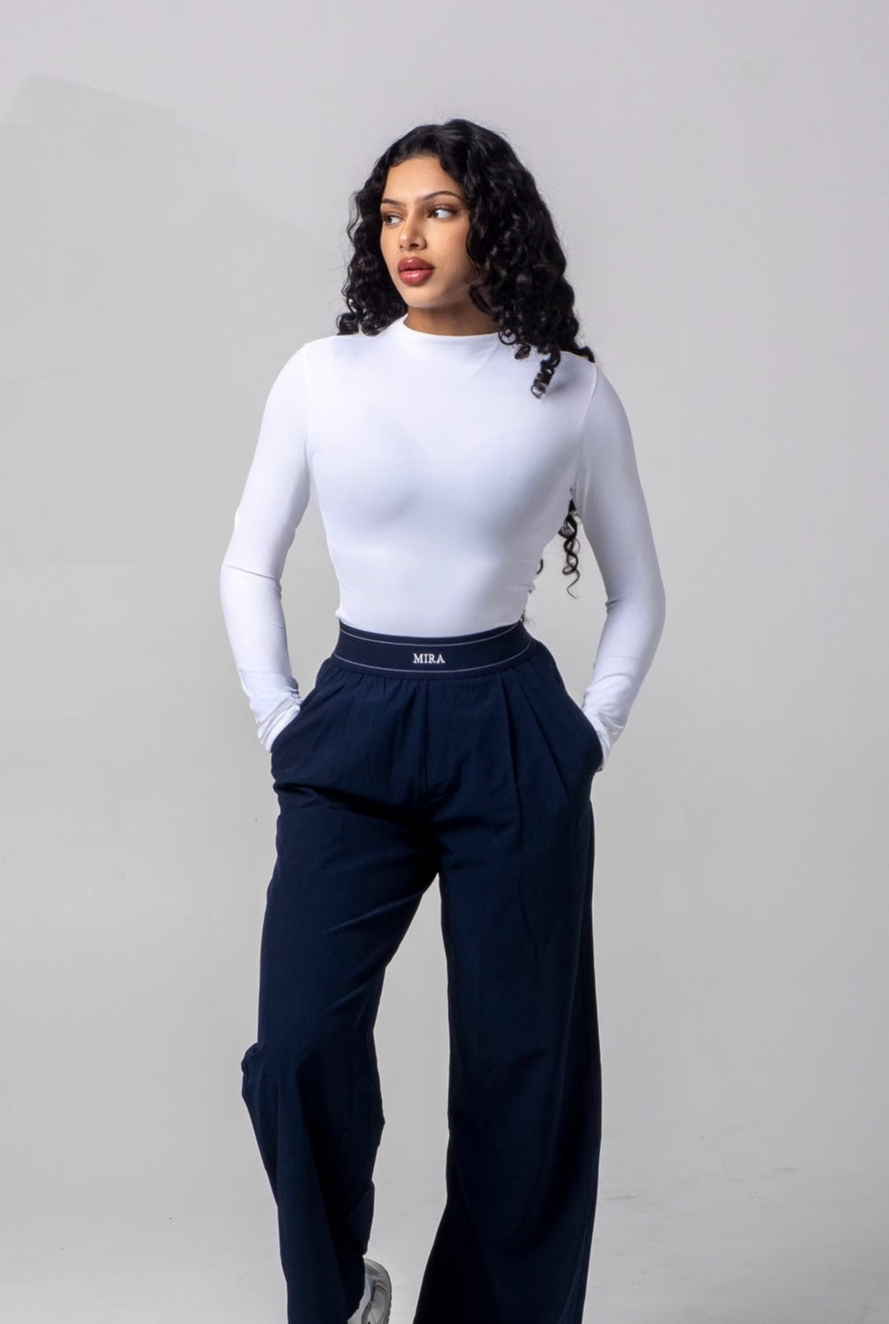 AURA Parachute Wide Legs - Navy