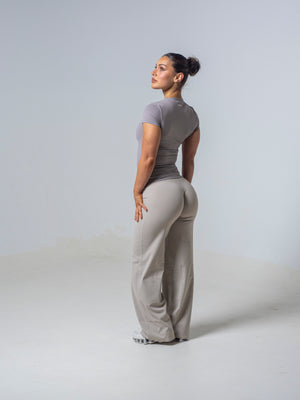 Seamless Straight Leg Leggings - Sand