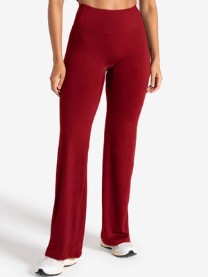 Seamless Straight Leg Leggings - Ruby