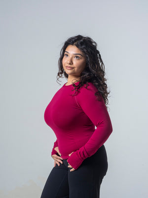 Compression Long Sleeve - Berry