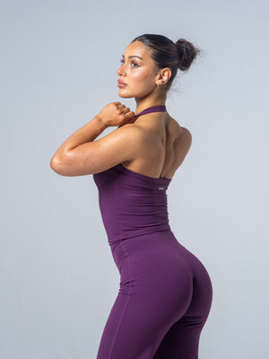 Seamless Halter Top - Plum