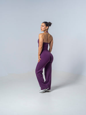 Seamless Straight Leg Leggings - Plum