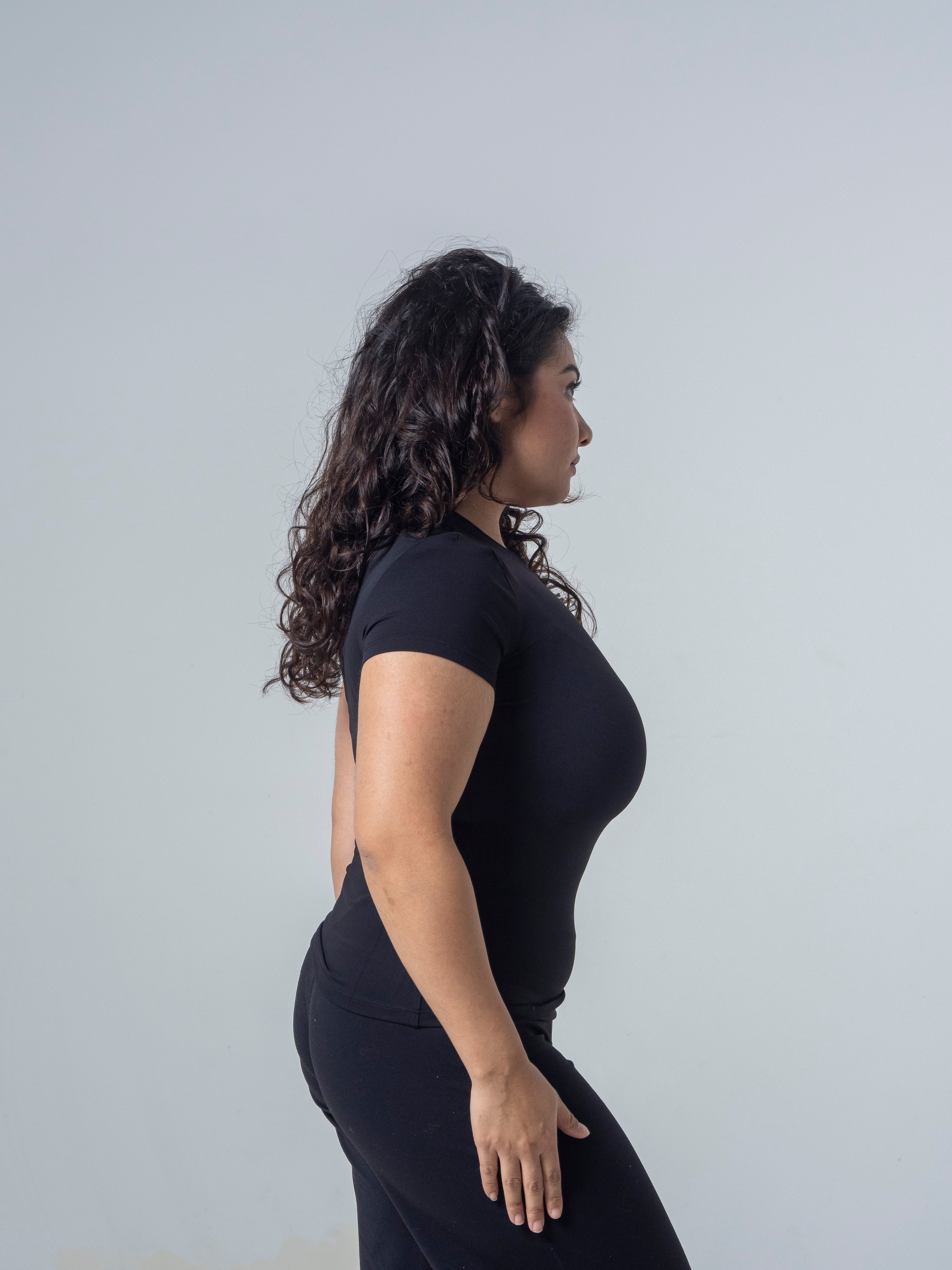 Seamless Half Sleeve Top - Midnight
