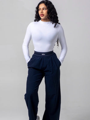 AURA Parachute Wide Legs - Navy