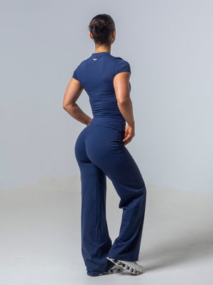 Seamless Half Sleeve Top - Deep Sea