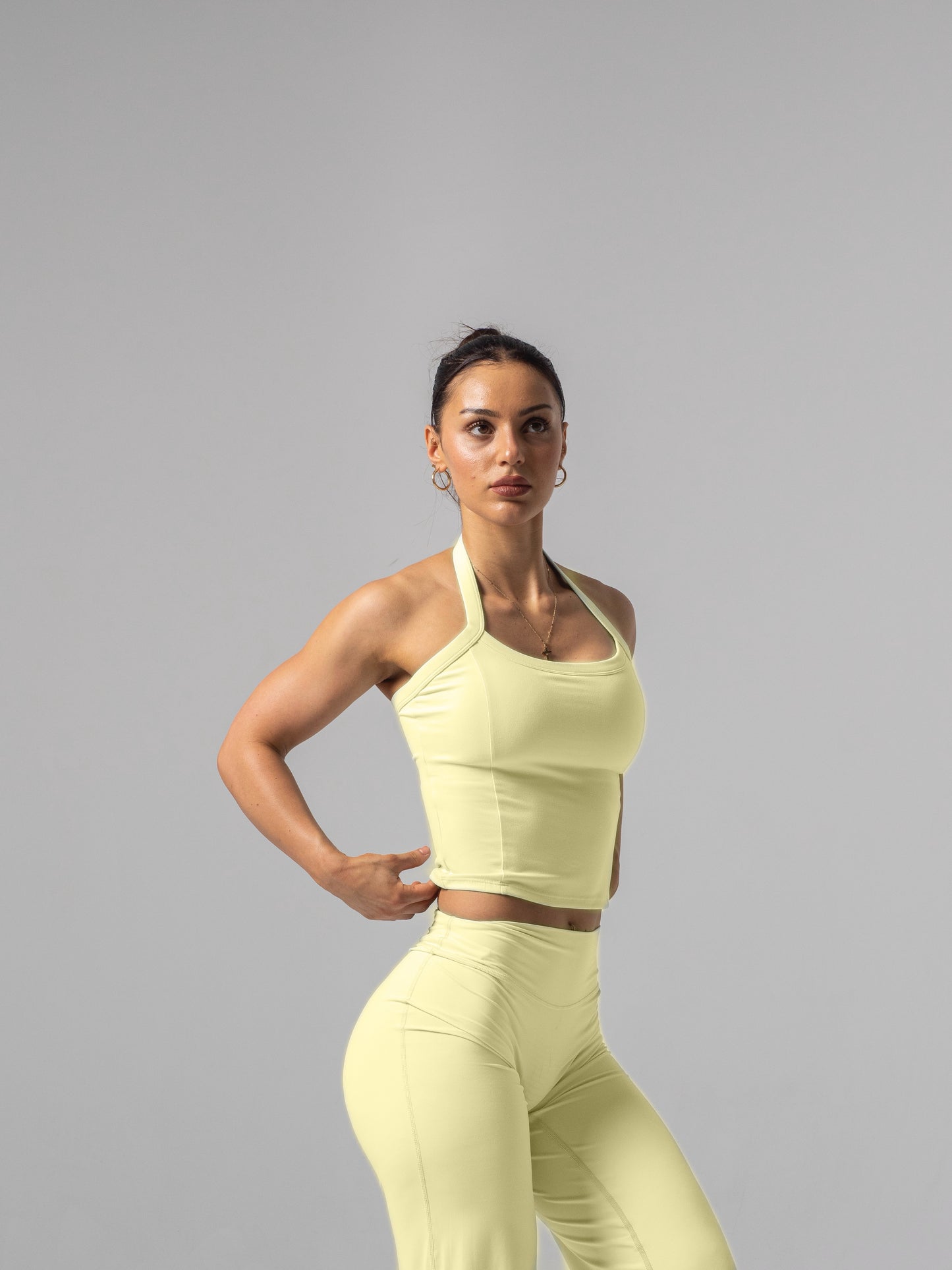 Seamless Halter Top - Lemon