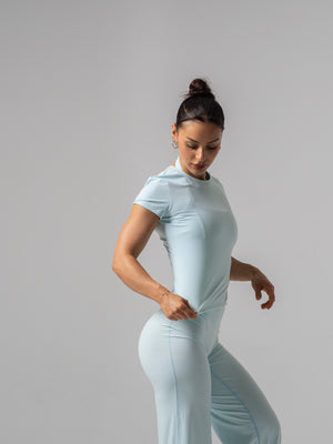 Seamless Half Sleeve Top - Glacier