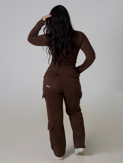 Contour Sculpt Zip Jacket - Espresso
