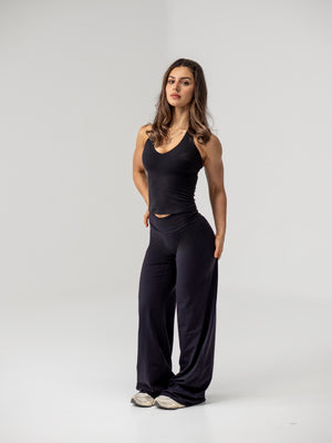 Seamless Straight Leg Leggings - Midnight