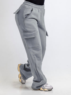 Contour Cargo Sweatpants - Heather Grey