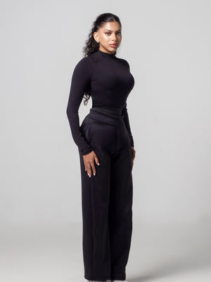 Aura Wide Leg Pant - Midnight