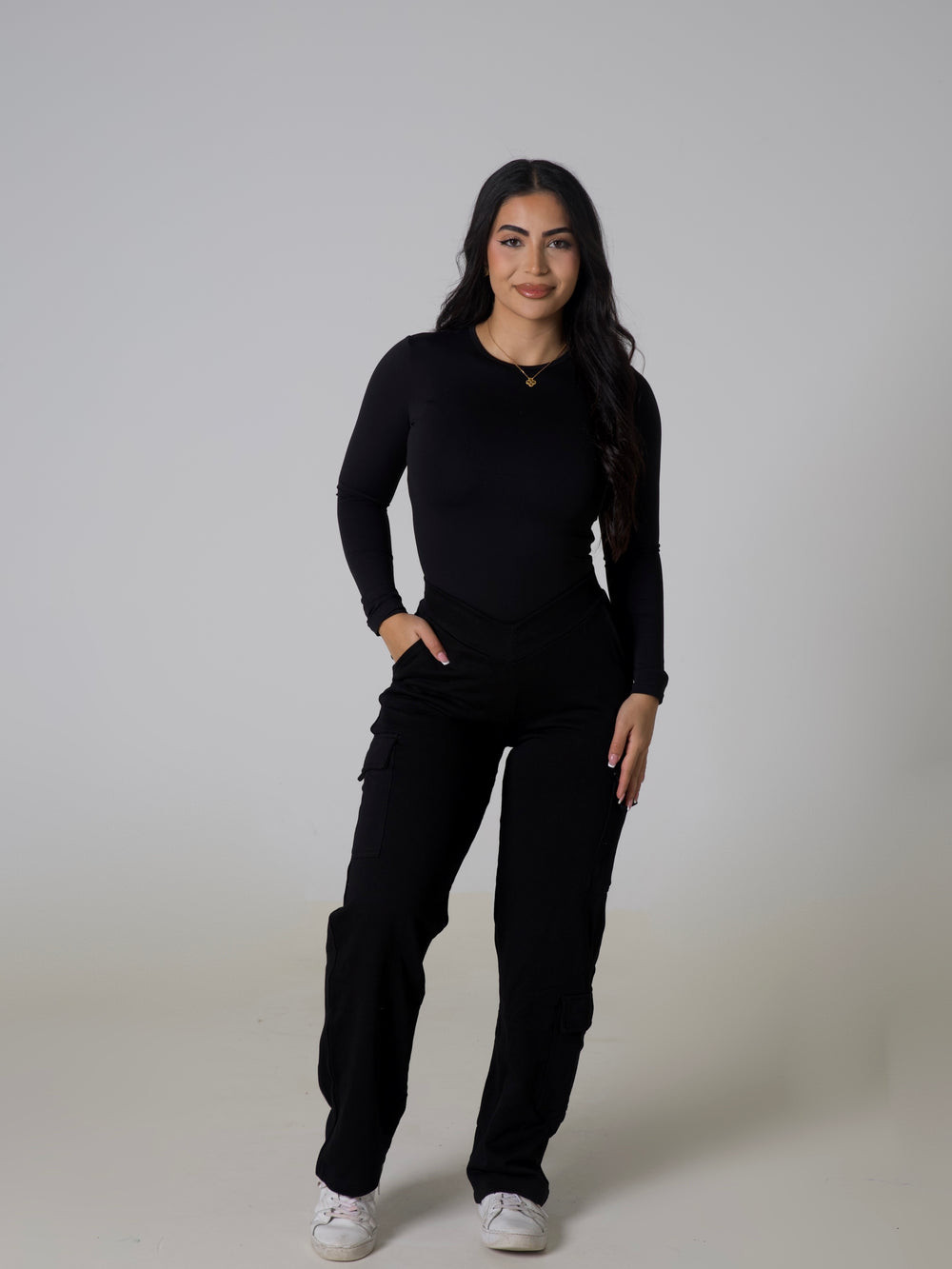 V Sculpt BBL Cargo Sweatpants - Midnight