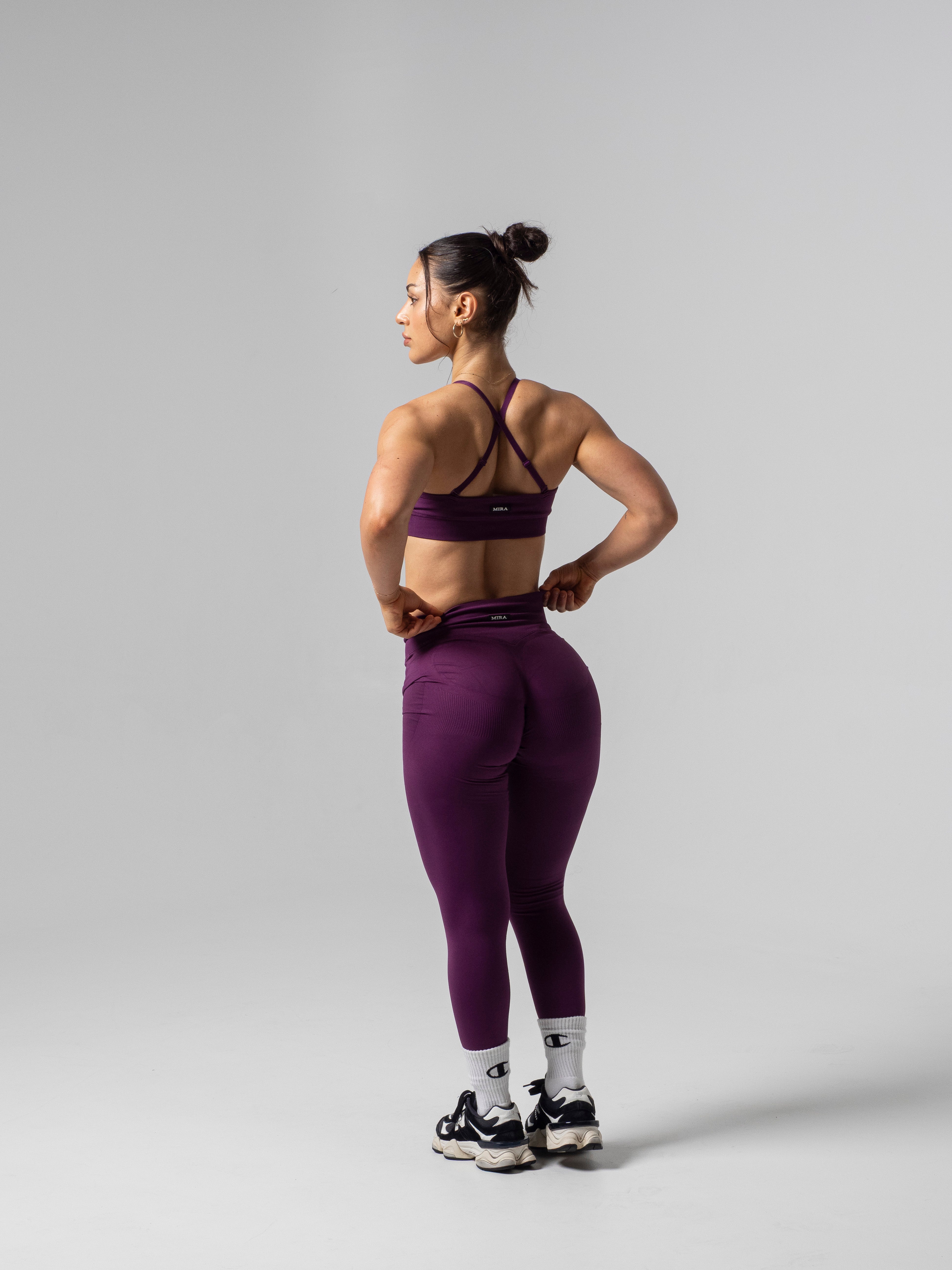 Accentuate Leggings - Grape