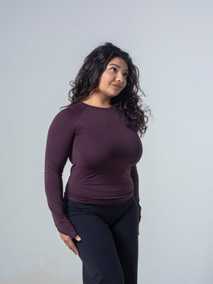 Compression Long Sleeve - Deep Umber