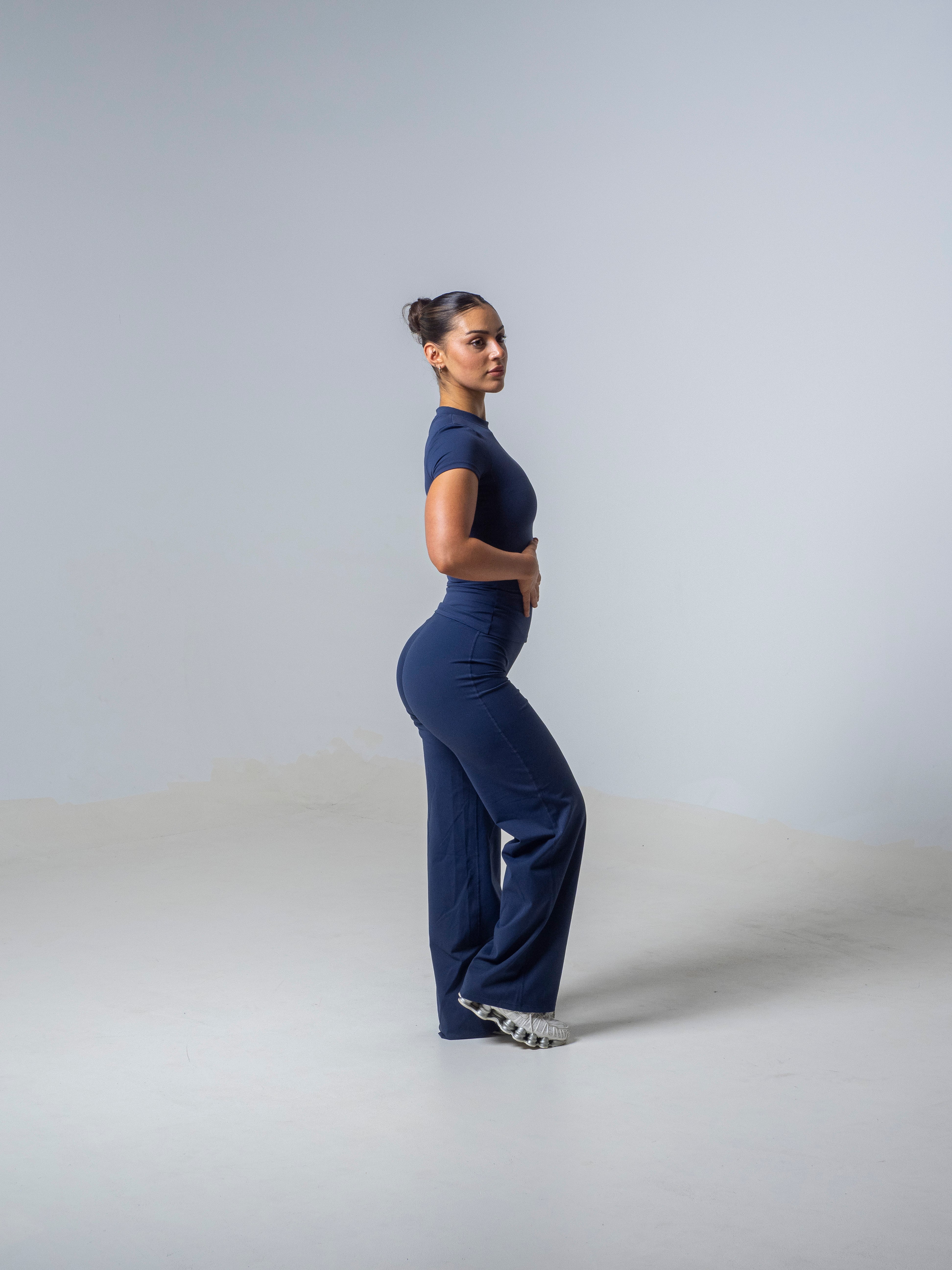 Seamless Straight Leg Leggings - Deep Sea