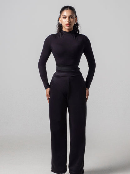 Aura Wide Leg Pant - Midnight
