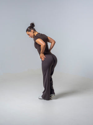 Seamless Straight Leg Leggings - Espresso