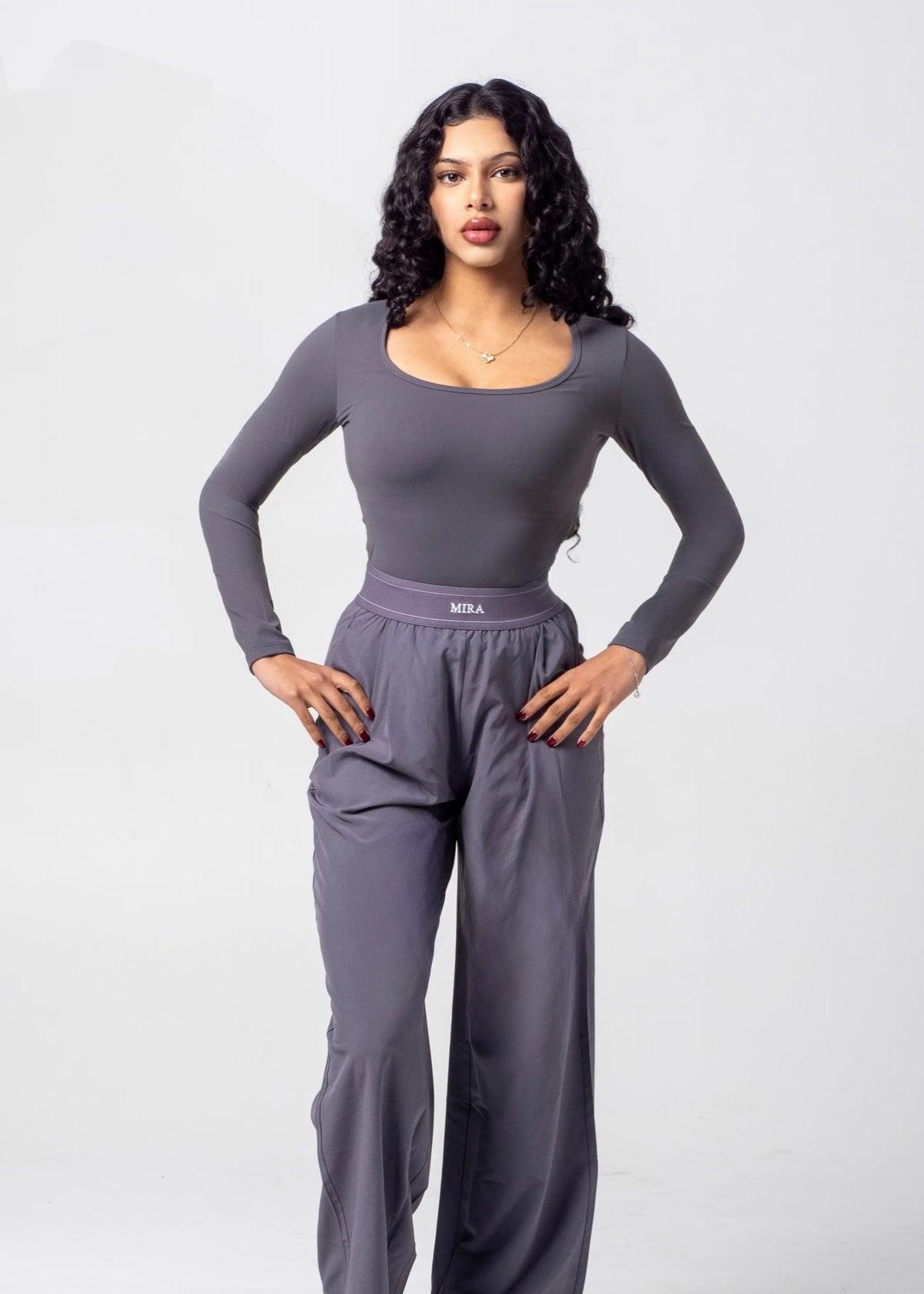 AURA Parachute Wide Legs - Slate