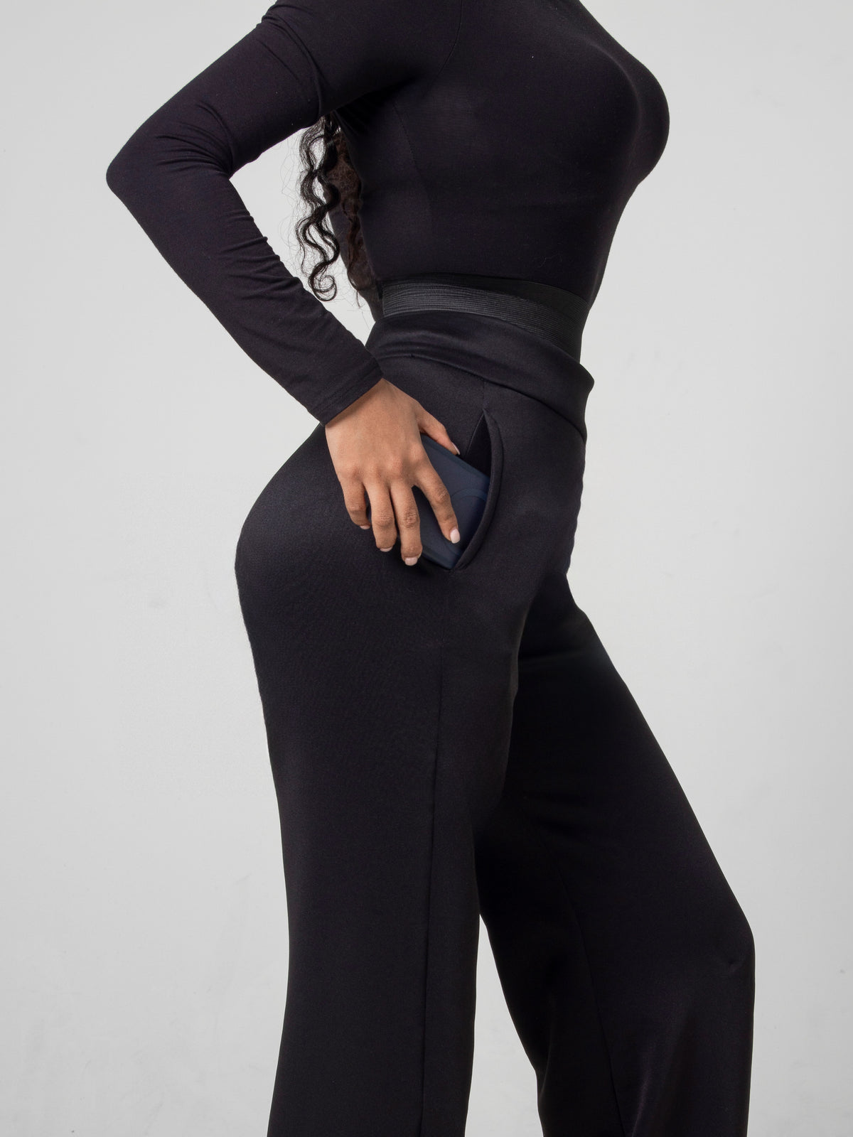 Aura Wide Leg Pant - Midnight